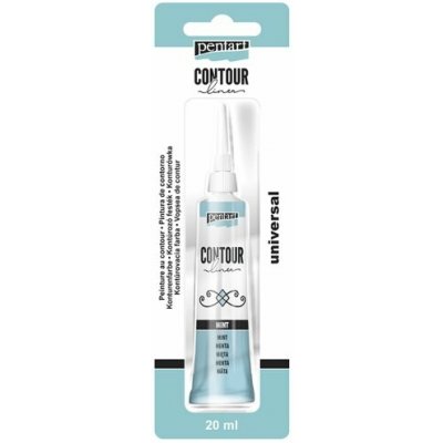 Pentart Konturovací liner perleťový 20 ml MENTOLOVÁ – Zboží Dáma