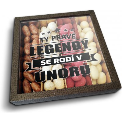 Sablo Mandle v čokoládě Ty pravé legendy se rodí v únoru 4x 80 g – Zboží Mobilmania