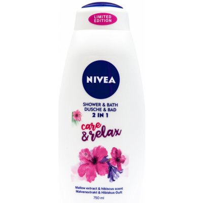 Nivea Care & Relax sprchový gel a pěna do koupele 750 ml – Zboží Mobilmania