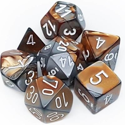 Set 7 RPG kostek měď/ocel – Zboží Živě