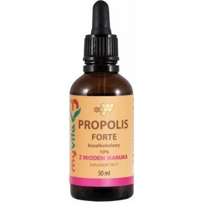 MyVita Propolis Forte bez alkoholu 10% s medem Manuka 50 ml – Hledejceny.cz