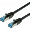 síťový kabel Value 21.99.1966 S/FTP patch kat. 6a, LSOH, 7m, černý