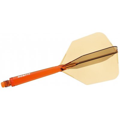 Cuesoul ROST 77 průhledné oranžové, Big Wing letky a dlouhé násadky – Zboží Dáma