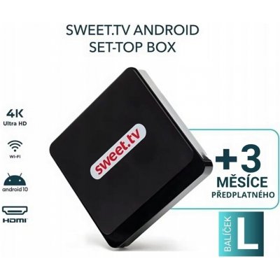 Sweet.TV CZ Android TV BOX + 3M balíček L – Zboží Živě