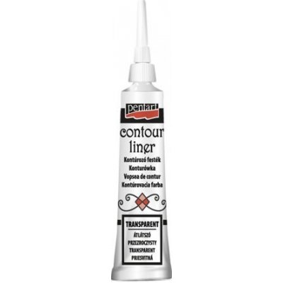 Pentart Konturovací liner univerzální 20 ml TRANSPARENTNÍ – Zboží Dáma