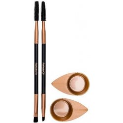 RefectoCil Cosmetic Brush Browista Toolkit dámská sada štěteček pro aplikaci barvy na obočí + štěteček pro přesnou práci s barvou na obočí + aplikační misky 2 ks