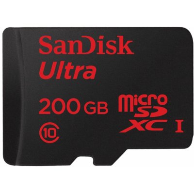 SanDisk microSDXC 200 GB SDSDQUAN-200G-G4A – Hledejceny.cz