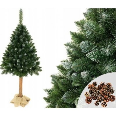 Inna Vánoční strom borovice diamantová 3D na kmeni 180cm Sníh Br