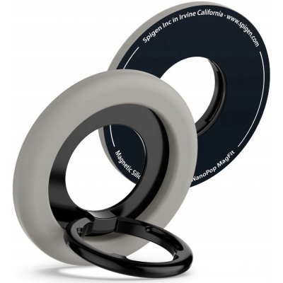 Spigen Nano Pop silikonový držák na telefon s MagSafe a prstenem - Black Sesame – Zboží Mobilmania