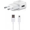 Nabíječka pro mobilní telefony Samsung cestovní nabíječka 15W + microUSB datový kabel White (Bulk) 57983113735