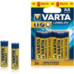 Varta LongLife Extra AA 6ks 4106 VA0009 – Zboží Živě