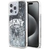 Pouzdro a kryt na mobilní telefon Apple DKNY Liquid Glitter Arch Logo pro iPhone 12/12 Pro Black