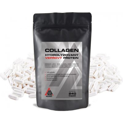 VALKNUT Collagen Vepřový Hydrolyzovaný protein 240 kapslí – Hledejceny.cz