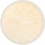 Woody Crafts Přírodní dno na háčkované košíky - Srdce Velikost: 25 cm – Hledejceny.cz