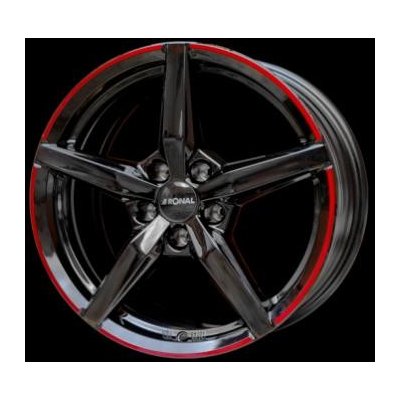 Ronal r69 8x18 5x114,3 ET50 jetblack red rim