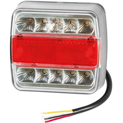 Simex Světlo zadní 3-komorové - brzdové, obrysové, směrové, osvětlení SPZ, LED, 12V – Zbozi.Blesk.cz