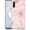 Pouzdro a kryt na mobilní telefon Samsung Pouzdro ACOVER Samsung Galaxy Note 10 N970F s motivem Floral I