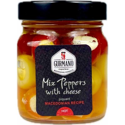 Gurmano Mix papriček plněné sýrem HOT palivé 290 g – Zboží Dáma