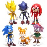 Figurky na dort 6ks ježek Sonic 6cm Cakesicq – Zboží Mobilmania