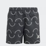 adidas Plavecké šortky Sportswear Wave Print CLX Kids bílá|černá – Zboží Dáma adidas Plavecké šortky Sportswear Wave Print CLX Kids bílá|černá – Zboží Dáma