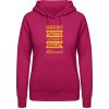 Dámská mikina s potiskem AWDis Hoodie mikina Design Great Taste for Great Moments Svůdná růžová