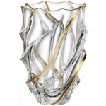 ARCADE EUROPE KŘISTÁLOVÁ VÁZA BOHEMIA SURF GOLD MATT 280MM – Hledejceny.cz