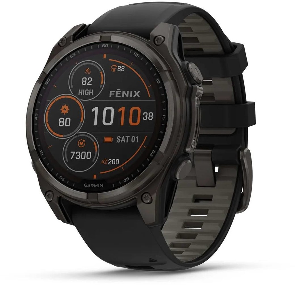 Garmin Fenix 8 47mm Sapphire Solar Titanium Carbon Gray/Black 010-02906-11 na Heureka.cz