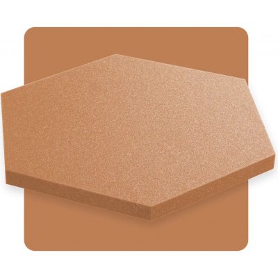 Akustický panel šestiúhelník hnědý 50x50 cm tloušťka 3cm hexagon – Hledejceny.cz