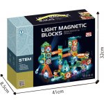 Alltoys Kuličkodráha magnetická se světlem 150 ks – Zboží Živě