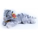 Eco-Friendly kočka ležící šedá 18 cm