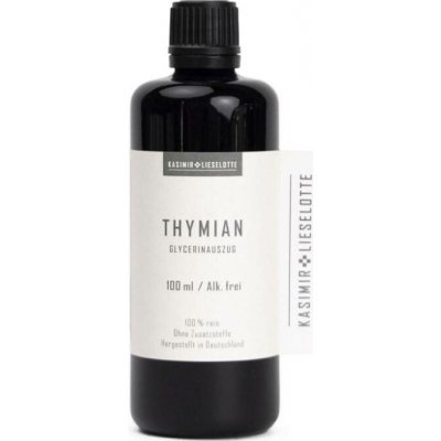 Kasimir + Lieselotte Tymiánová tinktura bez alkoholu 100 ml, bio vegan – Hledejceny.cz