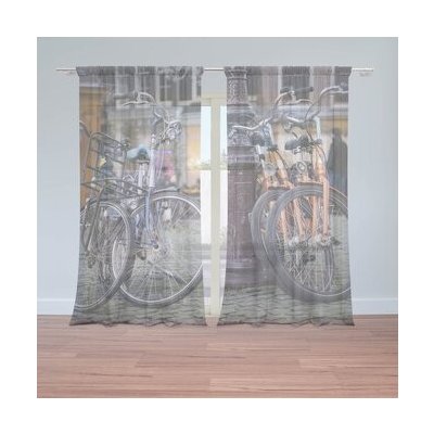 Sablio Záclony Městské kolo: 2ks 150x250cm – Hledejceny.cz