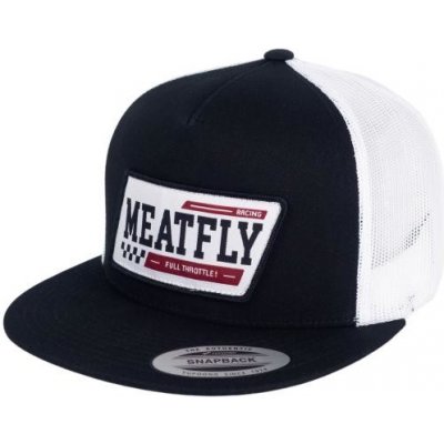 Meatfly Thunderbolt Trucker Racing Black/White Černá – Hledejceny.cz