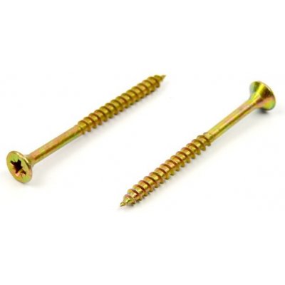 Univerzální vrut do dřeva 4x50/30 částečný závit zinek žlutý – Hledejceny.cz
