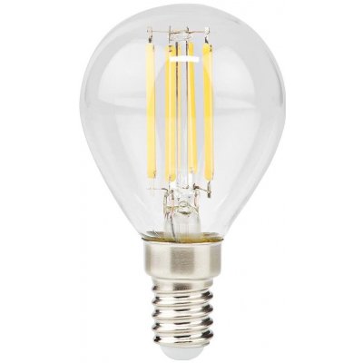 Nedis LBFE14G452 LED žárovka, retro, E14, G45, 220V, 4,5W, teplá bílá, 470lm, 2700K, stmívatelná, čirá LBFE14G452 – Hledejceny.cz