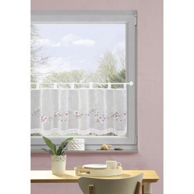 Home Wohnideen vitrážková záclona 52995 ELLY 5909 ruzovo-zelena 45x120 cm (v x s) – Hledejceny.cz