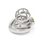 bdsm bondage shop Kovový pás cudnosti a kroužkem s ostny Škrtící kroužek 40 mm – Zboží Dáma