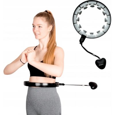 inSPORTline Hula hoop s výstupky 43 cm černá – Zboží Dáma