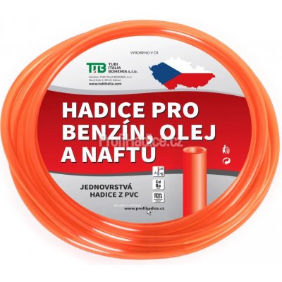 TUBI Jednovrstvá hadice na benzín 10x14 mm - 1 m | Zboží Auto