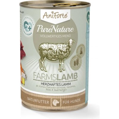 AniForte Mokré krmivo FarmsLamb - jehněčí maso s dýní (400 g - 800 g) Počet a hmotnost: 1 x 400g