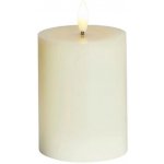 SIRIUS LED svíčka na baterie vosková Sille Ivory, Ø 7,5 × 10 cm, bílá, 2× AA – Hledejceny.cz