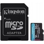 Kingston Canvas Go Plus A2 Micro SDXC 64GB SDCG4/64GB – Zboží Mobilmania