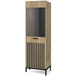 Halmar Lamino W-1 dub craft / černá – Zboží Dáma