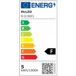 McLED LED žárovka GU5,3 MR16 4,6W 35W teplá bílá 2700K, reflektor 12V 100° – Hledejceny.cz