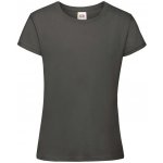 Fruit of the Loom Girls' T-shirt Sofspun 610150 šedá – Zboží Dáma