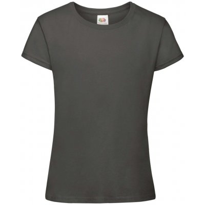 Fruit of the Loom Girls' T-shirt Sofspun 610150 šedá – Zboží Dáma