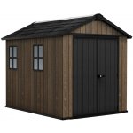 Keter Apex 7,5 x 9 Walnut, s podlahou, 612044 – Zboží Dáma