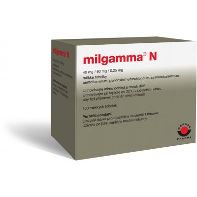 MILGAMMA N POR 40MG/90MG/0,25MG CPS MOL 100 – Zboží Mobilmania