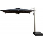 Scolaro Boční slunečník Astro Titanium, čtvercový 350x350 cm, rám leštěný hliník, potah akryl 350 g/m2, Natural – Hledejceny.cz