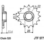 JT Sprockets JTF577-15RB | Zboží Auto